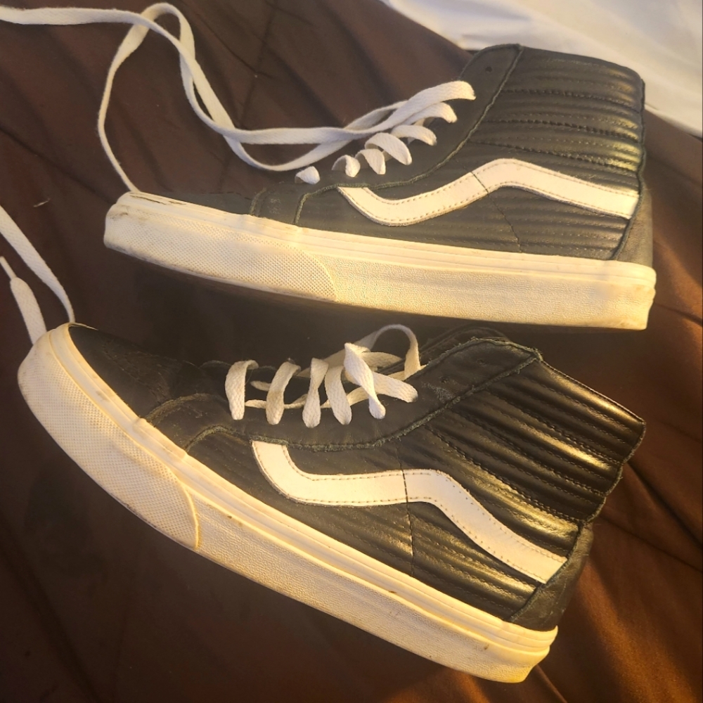 Vans - High Top Black and White Shoes